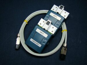 PSIBER DATA WX-AD-6-PCORD2 CAT6用 パッチコードテストアダプタ PATCH CORD PSI-MM-02M 中古