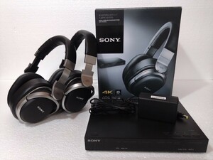 中古美品 SONY 9.1ch 3D デジタルサラウンドヘッドホンシステム　増設ヘッドフォン付き（SONY MDR-HW700DS・DP-HW700）