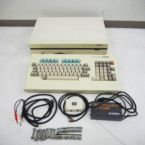 【ジャンク】CASIO カシオ パーソナルコンピューター FP-1100 本体 キーボード ケーブル類 パソコン PC レトロ ヴィンテージ K4965の画像1