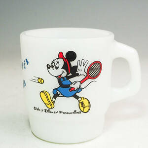 Fire-King Fire King Disney Mickey & minnie теннис старт  King кружка кружка якорь ho  King Vintage K5107