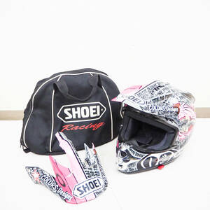 SHOEI ショウエイ オフロード ヘルメット VFX-DT サイズM バッグ付 COLORS Designs MAD DOG KAZUSHI バイク ツーリング K5105