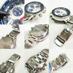 SEIKO セイコー インターナショナルコレクション 7T62-0EB0 腕時計 クロノグラフ パイロットウォッチ メンズ クォーツ CO3291の画像8