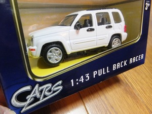 新品未開封！　CARS 1:43 PULL BACK RACER JEEP KJ37 ジープチェロキー リバティ