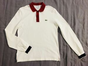 美品　サイズ3 LACOSTE 長袖ポロシャツ　ラコステ