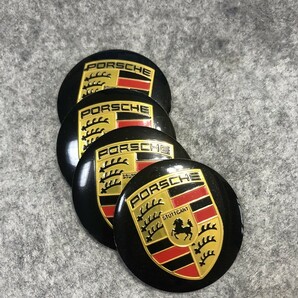 ポルシェ ホイール センターキャップシール 56.5ｍｍ 4枚セット アルミ製 カーステッカー 自動車 ●117番の画像2