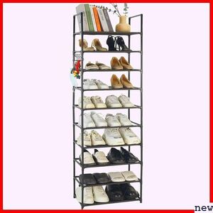 YRCBEHFU 10 step, black width approximately 45× depth 28× height 175cm type newest dustproof version 10 step shoes rack 172