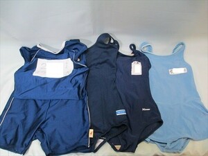 7916Z # beautiful! dark blue &tekali! swimming .. swimsuit 4 pieces set! separate type & skirt attaching!