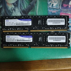 【中古動作品】8Gx2 16GB DDR3L-1600 PC3L-12800 TeamGroup製