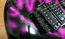 YAMAHA MG-MⅡG NEON LIGHT Graphic 松本孝弘 モデル B'z ネオンライト ヤマハ エレキギター / TAK MATSUMOTO MADE IN JAPAN 日本製_画像8