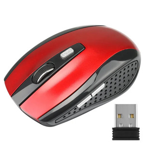 2.4GHz ワイヤレス マウス 調整可能 DPI 6ボタン 光学 ゲーミング マウス ゲーマー コンピューター PC USB レシーバー付