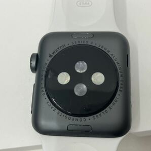 H4-031 アップルウォッチ Apple Watch Series 3 【GPSモデル】 38mm MTF02J/A スペースグレイアルミニウム A1858 ペアリング確認済みの画像2