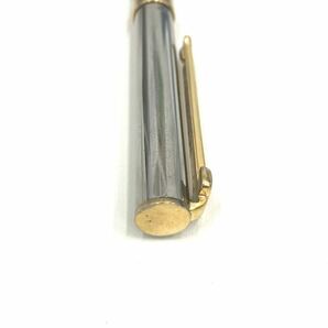 H3-061 TIFFANY&Co ティファニー Tクリップ ボールペン ツイスト 回転式 シルバー×ゴールド の画像6