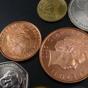 世界貨幣12枚 硬貨 アイスランド ハイチ ジャマイカ イスラエル ポーランド ジョージア ジャージー トルコ インド パラグアイ など コインの画像5