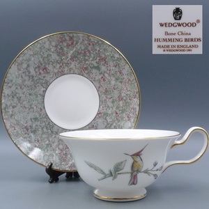 希少 廃盤品 1991年 ウェッジウッド WEDGWOOD ハミングバード ティーカップ&ソーサー コーヒーカップ HUMMING BIRD