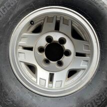 ランクル70 78 プラド 純正ホイール スタッドレス　ほぼ新品　良品　265/70R15 ブリヂストン DM-V3 7J オフセット-20 139.7 6H ハブ径106mm_画像2