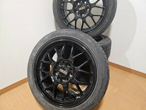 4本セット　BBS　鍛造　RG715 17インチ　7.5J オフセット45　PCD114.3