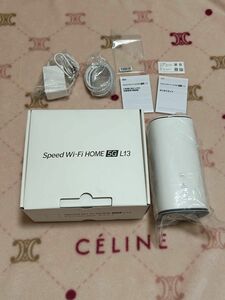 Speed Wi-Fi Home 5G L13 ZTR02 ホワイト　スピード　ワイファイ　ホーム　ルーター　無線