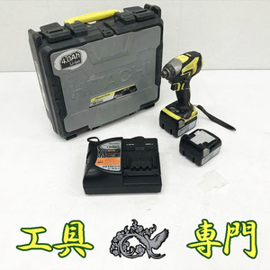 Q2417 送料無料！オーバーホール済み【中古品】14.4V コードレスインパクトドライバ 日立工機 WH14DDL 充電工具 締付