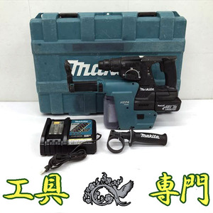 Q4521 送料無料！【中古品】18V ハンマドリル 集じんシステム付 マキタ HR244D 充電回数387回電動工具 穴あけ