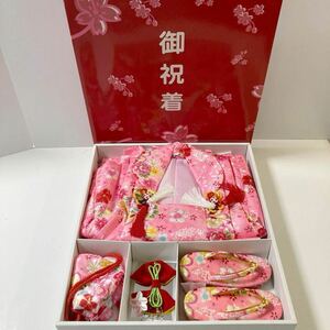 2404t72 "Семь, пять, три" 3 -годовалый ребенок для девочка кимоно мелкие вещи комплект праздник надеты 
