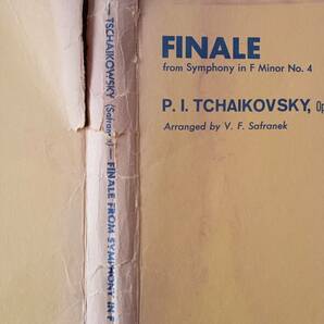 送料無料 吹奏楽楽譜 P.I.チャイコフスキー：交響曲第4番より終楽章 V.F.サフラネク編 試聴可 スコア・パート譜セットの画像3