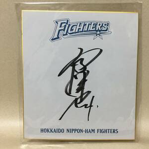【B820‐1】日本ハム　ファイターズ　プロ野球　選手　サイン　色紙　肉筆　直筆　