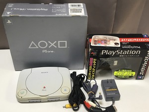 SONY Sony SCPH-100 PSONE body PlayStation body compact joystick HPS-29 attached operation goods present condition goods retro game machine 