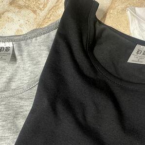 ▲109/未使用 7枚セット Sサイズ Vネック 丸首 半袖Tシャツ ノースリーブ ハイネック他 トップス まとめ売り の画像3