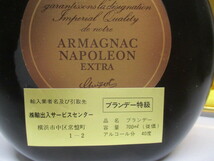 Y922/古酒 未開栓 ARMAGNAC NAPOLEON EXTRA GUIZOT アルマニャック ナポレオン エキストラ ブランデー 700ml 40%_画像3