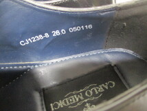 P1/新品 26.0EEE CARLO MEDICI カルロメディチ 黒 ブラック ビジネスシューズ 靴 日本製_画像4
