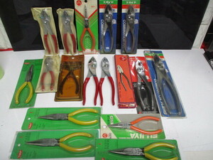 P43/ unused 17 pcs set LOBSTER lobster TOP other long-nose pliers plyers other hand tool pincers large amount set set sale 