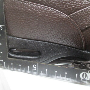 Y989/未使用 22.5EEEE 幅広 ブラウン ウォーキングシューズ 靴 LEONA VALENTINO スニーカー 日本製の画像3