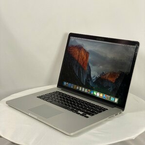 ★１円スタートお得！★ MacBook Pro 15-inch 2015 Apple 16GB 256GB シルバー 充放電回数 788回【中古】USキーボード 充電アダプター付きの画像2