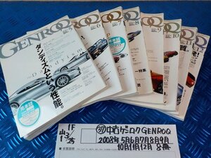 ●○（37）中古　ゲンロク　GENROQ　雑誌　2008年5月.6月.7月.8月.9月.10月.11月.12月　8冊　6-3/25（こ）