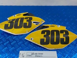 D302●○（37）中古　YZ250　サイドカバー　6-3/28（あ）