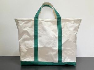 L.L.Bean L e ruby n80 period Vintage tote bag Large size 80*s BOAT AND TOTE canvas Vintage 