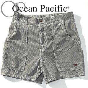 【OCEAN PACIFIC】Safari掲載◎!!OP オーシャンパシフィック 刺繍ロゴ 太畝 サマーコーデュロイショーツ 短丈 ショートパンツ 日本製の画像2