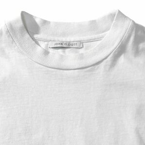 【JOHN ELLIOTT】Safari掲載ブランド◎!!ジョンエリオットUSA製 パネル切り替え クルーネックTシャツ 白無地 Tシャツ ロンハーマン取扱いの画像3