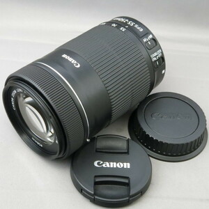 【美品】Canonキャノン　キヤノン　EF-S55-250mmF4-5.6IS STM　キヤノンＥＦマウントAPS-Cサイズセンサー用★NO.8142