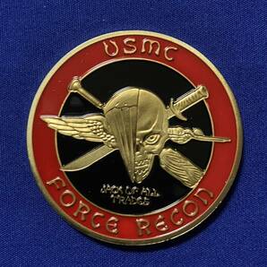 ★同梱可 極美品 アメリカ海兵隊 武装偵察部隊 チャレンジコイン UCMC 米軍 アメリカ軍 記念メダル 特殊部隊の画像1
