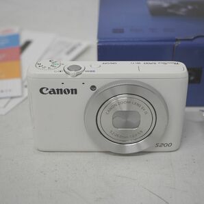 [4-51] 美品 Canon キャノン PowerShot S200 パワーショット PSS200 コンパクトデジタルカメラ 5.2-26.0mm 1:2.0-5.9 ホワイト 箱有 家電の画像4