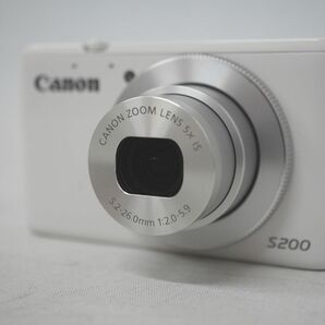 [4-51] 美品 Canon キャノン PowerShot S200 パワーショット PSS200 コンパクトデジタルカメラ 5.2-26.0mm 1:2.0-5.9 ホワイト 箱有 家電の画像7