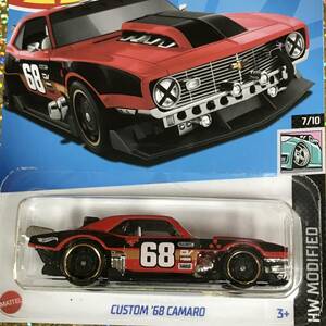 30-81R, CUSTOM '68 CAMARO, RED, 「速度」の2ND COLOR, 【ホットウィール】ベーシックカー