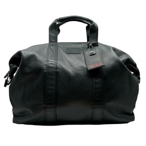  не использовался Tumi 2way кожа сумка "Boston bag" сумка "Boston bag" черный 24D30-B1