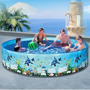  large pool vinyl Family pool [ Kids leisure pool ] dolphin 