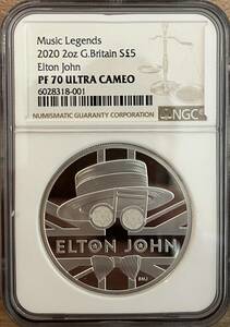 2020 year L ton * John 2 ounce silver coin NGC PF70UC