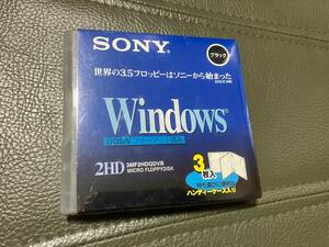 ** SONY made 2HD Windows(DOS/V) format settled 3MF2HDQDVB 3 sheets entering unopened **