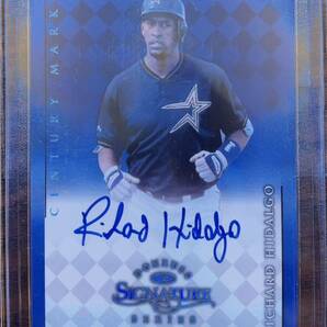 1998 Donruss Signature Richard Hidalgo Century marks Auto リチャード・ヒダルゴ 直筆サインカード 95/100の画像1