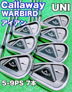 ★現行モデル アイアンセット★Callaway キャロウェイWARBIRD ウォーバード 2019 5-9 Pw Sw 7本セット