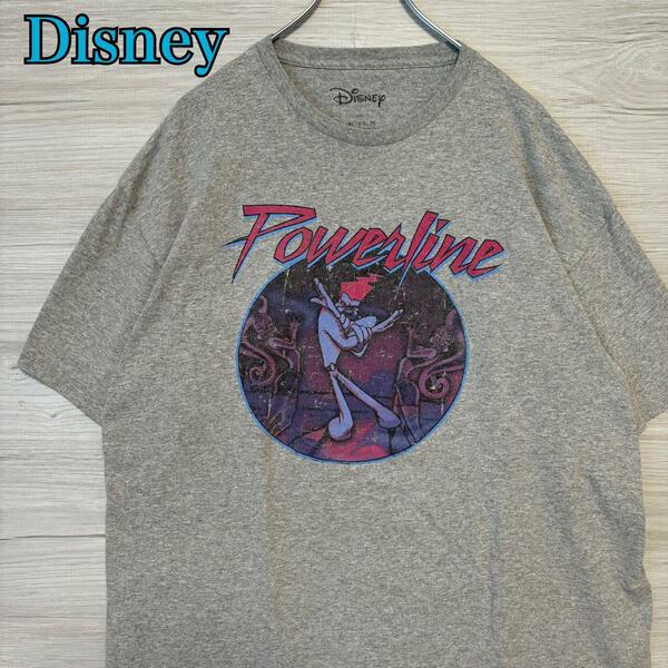 【入手困難】Disney ディズニー　グーフィー パワーライン　Tシャツ　XLサイズ　半袖　海外　一点物　キャラクター　ディズニーランド